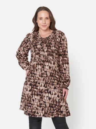 CISO - Tunika - Brun Mix - Mønstret