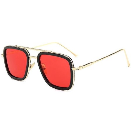 Marvel Tony-stark Edith Avengers Sunglasses Retro Iron-man Glasses