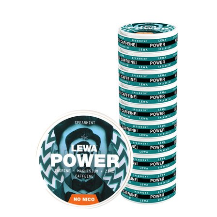 10 x LEWA Functional NoNico POWER Spearmint