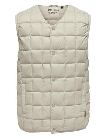 Onsgavin Light Down Vest Otw ONLY & SONS Cream