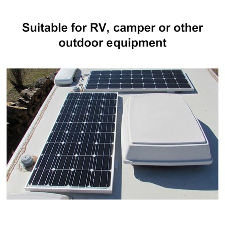 Solpanel med controller Monokrystallinsk 250W Dobbelt USB-port Opladning 12V 24V 48V Høj konverteringshastighed til autocamper