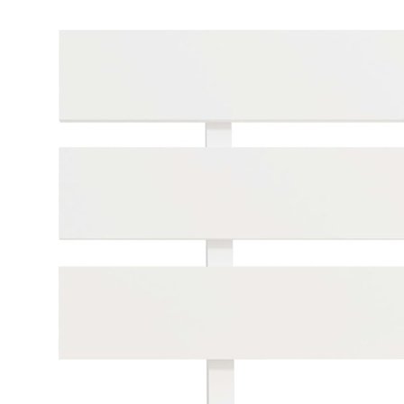 VidaXl Sängram Vit Massiv Furu Med Huvudgavel 100X200 Cm - Litenleker