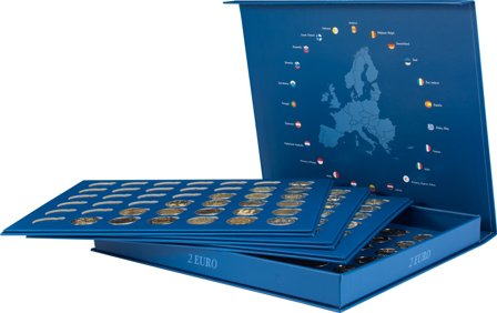 Leuchtturm PRESSO 2-Euro møntkassette med 4 bakker