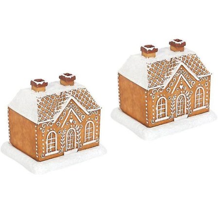 2x Peberkagehus Røgelsebrænder Røgelsekeglebrænder Julehyttebrænder