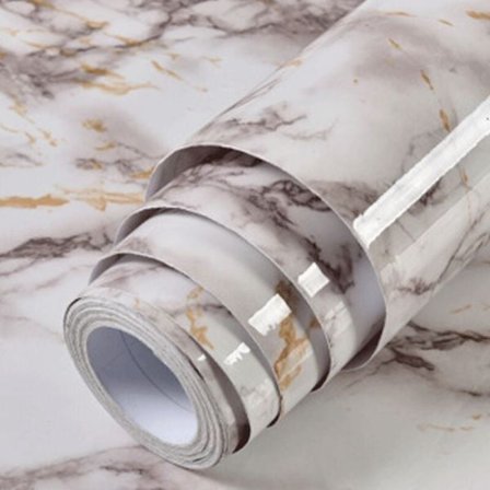 /EA/15,7 ' x 118 ' Marmor kontaktpapir Skrell og lim benkeplatene for det trange kjøkkenbenk kontaktpapiret