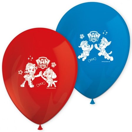 Paw Patrol Rescue Heroes ballong, 8 st