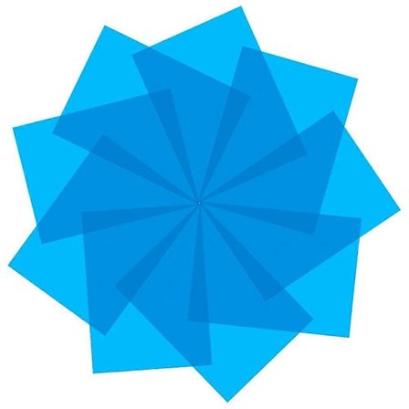 9 stk. Gel Lysfilter Farvekorrektion Farvede Overlejringsfilm Lys Gel Filter til Film, Video, Foto, Scene (Blå)