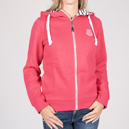 Jersey náutico Marine Classics Cabin Sweat Zip Hoodie Pink, mujer, X-Large