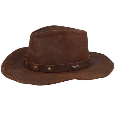 Stetson - Calf Split Cognac Western Western Brown Hat - @ Hatstore