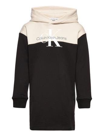 Colour Block Mg Hoodie Dress Dresses & Skirts Dresses Casual Dresses Long-sleeved Casual Dresses Monivärinen/Kuvioitu Calvin Klein