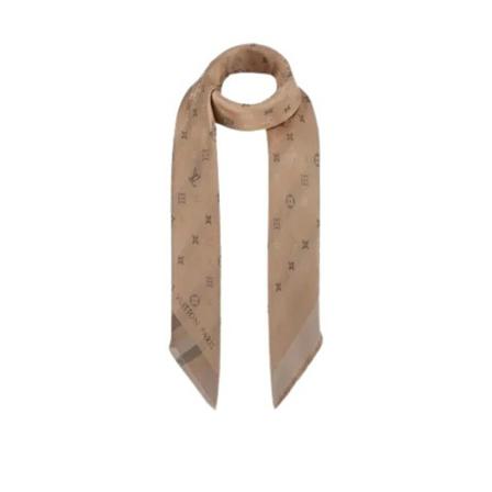 Louis Vuitton Vintage, Pre-owned Silk scarves Beige, Dames, Maat:ONE Size