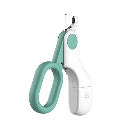 Lemmikkien kynsileikkuri LED-valolla, kynsien verisuonten tunnistamiseen (sininen)