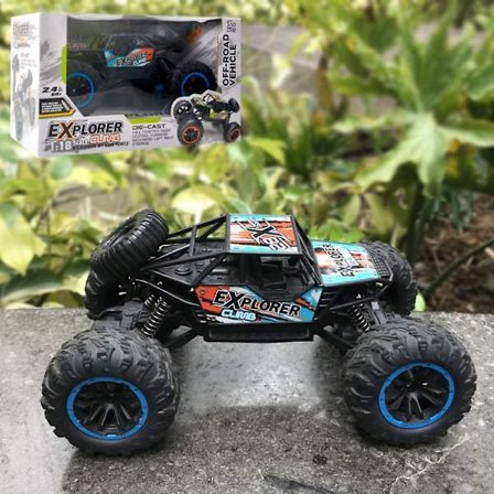 Højhastigheds Fjernstyret Bil til Børn og Voksne, 2wd Alle Terræner Vandtæt Drift Off-road Køretøj, 2.4ghz Rc Road Monster Truck Inkluderet 