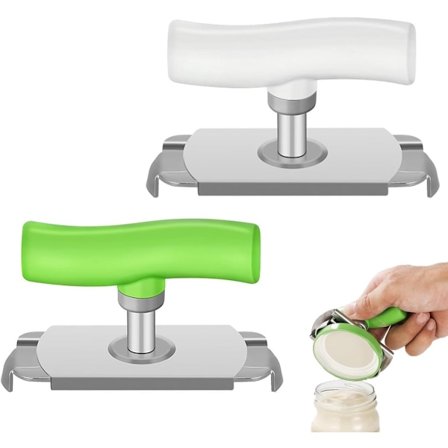 To-pakning grønn og hvit enkel boksåpner - boksåpner for eldre - grønn + hvit