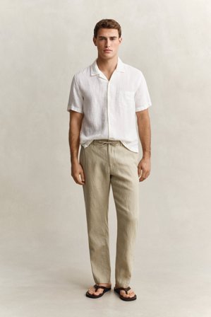 GANT Herren Leinenhose (M) Beige