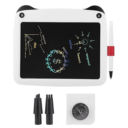 9-tums monokrom bärbar smart LCD-handskrift surfplatta ritplatta elektronisk anteckningsblock (vit)