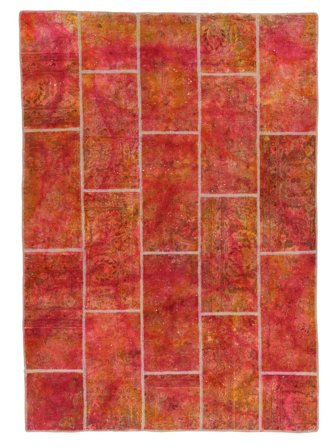 Tapis Patchwork 174X247 Rouge Foncé/Rouge (Laine, Perse)
