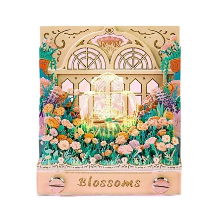 Time Piece Kalender 2026 Skrivebordskalender Med LED-lys 3D Riv-av