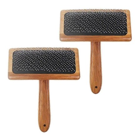 2 stk. Ullkarder, Ullkardingskam, Håndkarder for Ull, Kam Bambus Luftpute Pelsmatter