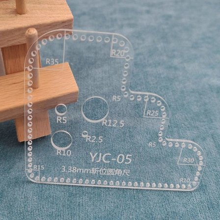 Läderpositioneringslinjal DIY akrylmall B B