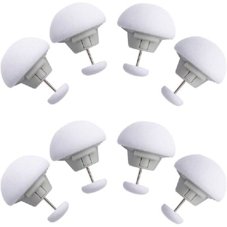 Täcke klämmor plåt fästelement svamp täcke fixering stift för sängkläder tillbehör 8 st vit dammskydd