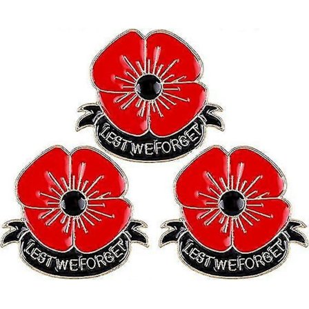 Punainen unikonsi-neula Muistamme Enamel Unikonsi Rintaneulat Naisille Kukkien Rintakoruja