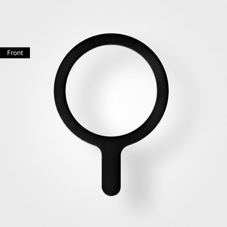 Reusable Black MagSafe Ring 2023, 100% Circular, Standard