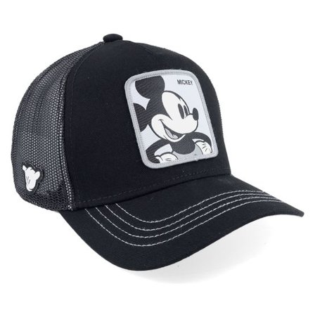 Capslab - Svart trucker Keps - Disney Mickey Mouse 5 Black Trucker @ Hatstore