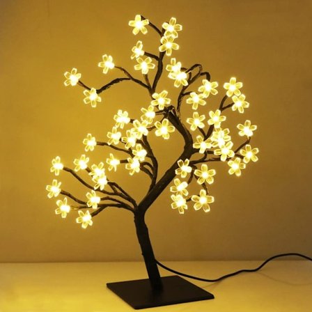 Kirsebærblomstlys, LED-dekorasjonslys, LED-lampeperler, Wa