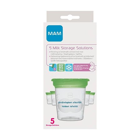 MAM Milk Storage Solution 5 stk., Børn & Forældre, Amning & Flaske, Opbevaring Til Mælk Og Pulver