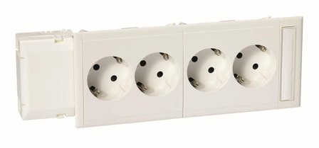 Schneider Electric 5940040 Orjapistorasia 210 x 84 x 39 mm valkoinen, Asennustuotteet