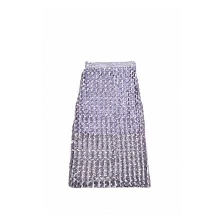 Msgm, Midi Skirts Grijs, Dames, Maat:S,voering