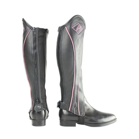 HyLAND Tvåfärgade läderdamasker för vuxna M Svart/Rosa Black/Pink M