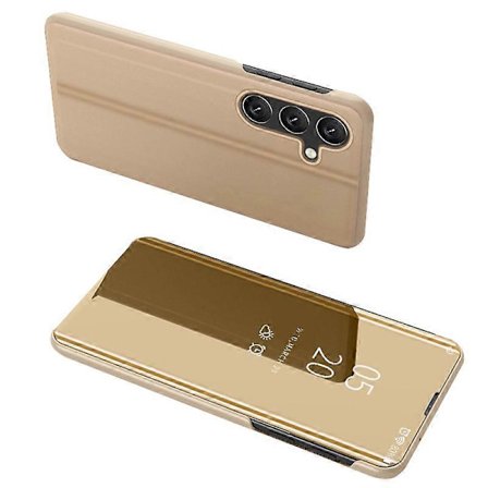Til Samsung Galaxy A25 5G Etui Visningsvindue Stødsikkert Telefon Stativ Cover