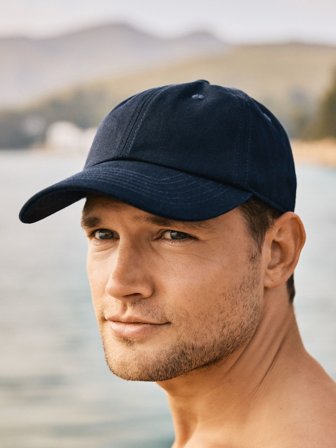 John Henric Men's Marineblaue Baseballcap Baumwolle Size Onesize