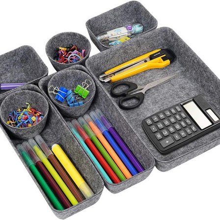 Työpöydän laatikon järjestäjä, huopa toimisto laatikot sarja laatikko, pöytä järjestäjä, KLB