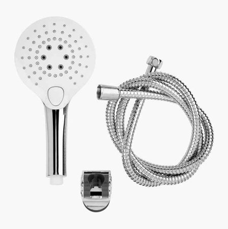 Duschset Krom / Vit 3 strålbilder - Biltema