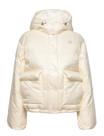 Luna Core Puffer Short Sugar S Foret Jakke Creme LEVI ́S Women