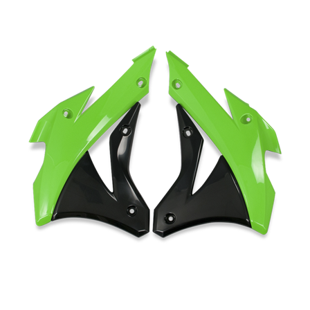 Kühlerspoiler Rtech Grün-Schwarz - Kawasaki KX 85 19-16 2014-2023