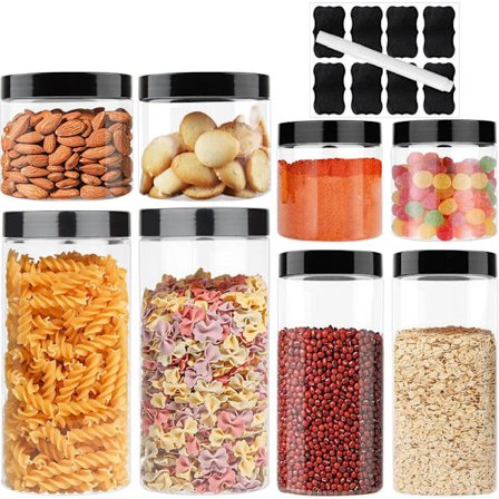 8-pack köksförvaringslåda med lock, förvaring och organisering av kök och garderob