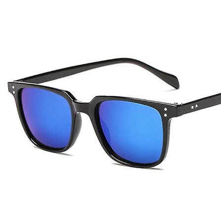Fyrkantiga Vintage Solglasögon Herrar Märke Designer Retro Solglasögon Man Klassisk Mode Spegel Svart Oculos De Sol Masculino