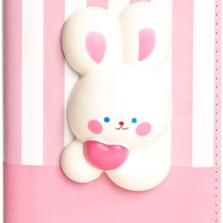 Fotoalbum med 96 lommer (lyserød kanin)