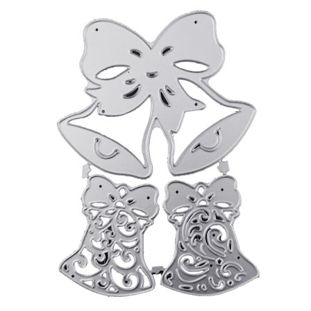 Joulukellot Metalliset Leikkausmuotit Sapluuna DIY Leikekirja Albumi Paperikortti Malli Kohokuviointi Askartelukoriste