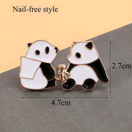 {xjxj} Jeansknapper Ingen søm Metallknapp GULL PANDA PANDA gull