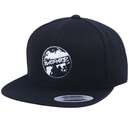 Bacpakr - Svart snapback Keps - Bacpakr Black Snapback @ Hatstore