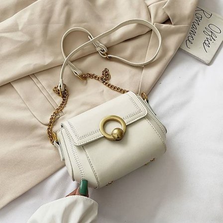 Naisten laukku Kainalolaukku VALKOINEN