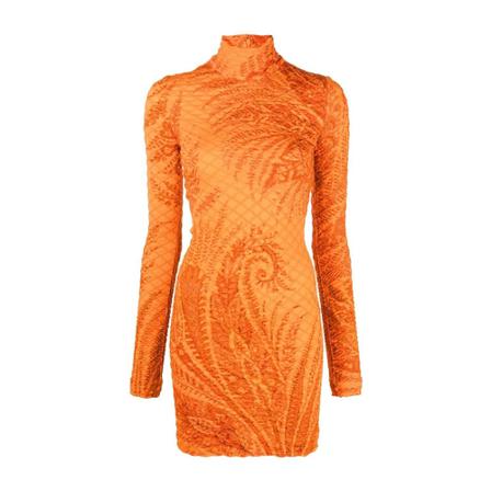 Etro Short Kjole Orange, Dame