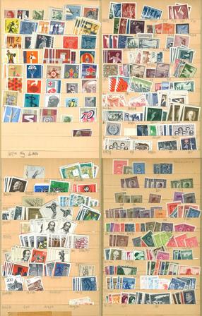 Jugoslavien - Dubletsamling på 8 indstikskort