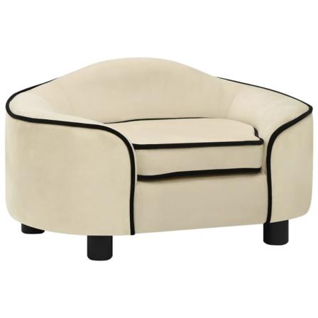 Vidaxl Hundsoffa Gräddvit 67x47x36 Cm Plysch Creme