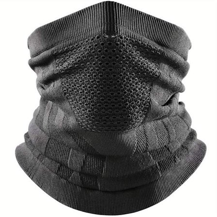 Vinter Pustende Komfortabelt Termisk Strikket Skjerf Ansiktsmaske for Ski, Sykling, Jakt, Vandring, Klatring, Løping [DB] 7